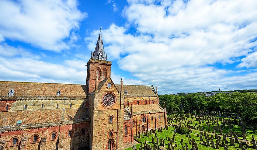 St Magnus Cathedral, Kirkwall, Orkney, Scotland.