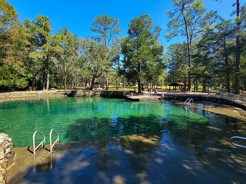 Swimming area at the Ponce de Leon Springs State Park, Florida