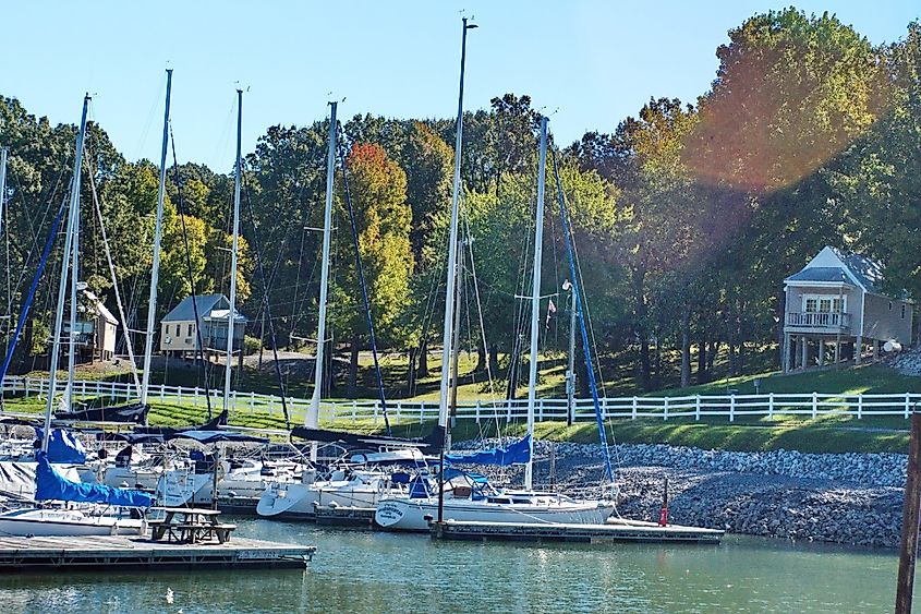 Harbor on the Ohio River in Paducah, Kentucky.