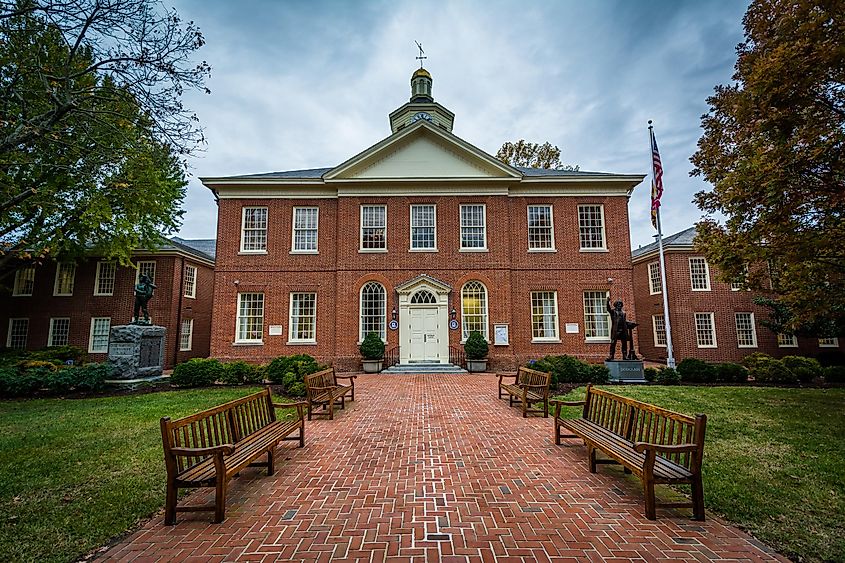 The Talbot County Courthouse, in Easton, Maryland.