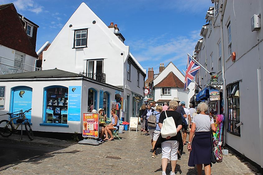 A beautiful day in Lymington, England, the United Kingdom