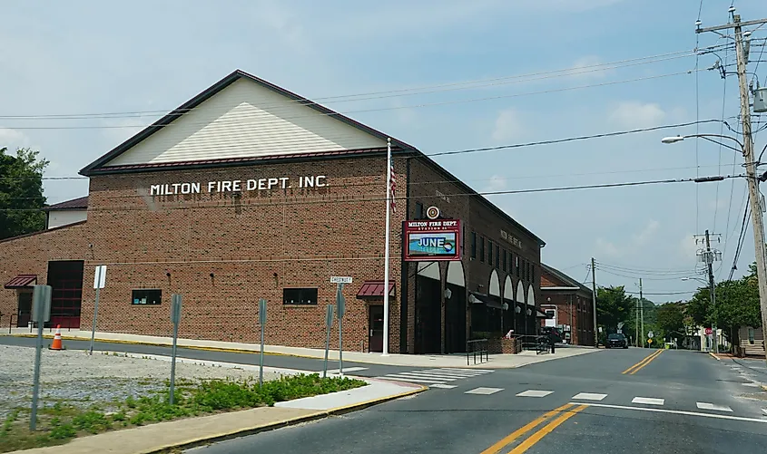 Downtown Milton, Delaware.