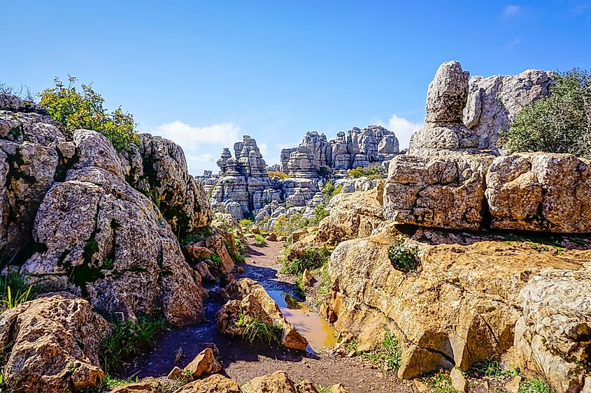 Rock formations in the Torcal de Antequera