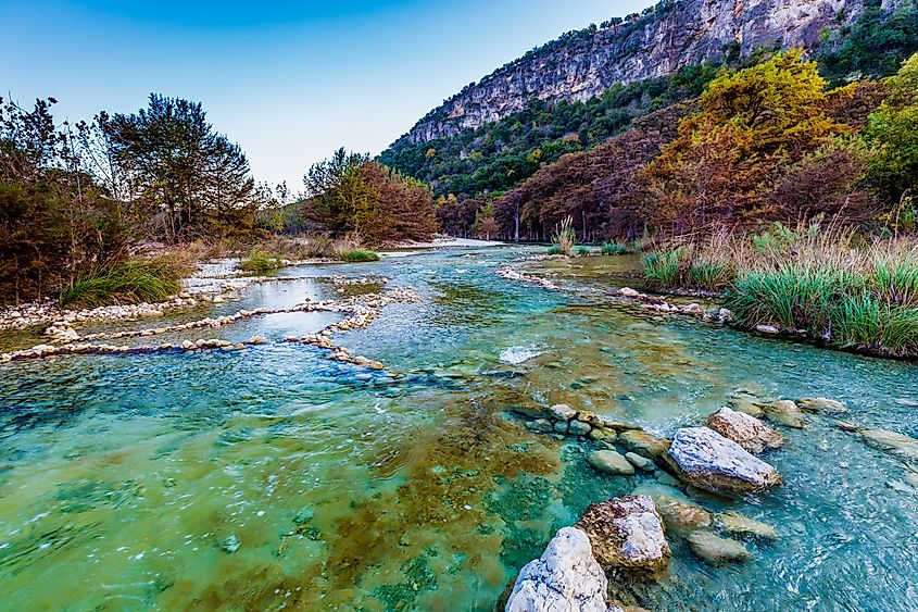 Frio River in Garner State Park, Texas.