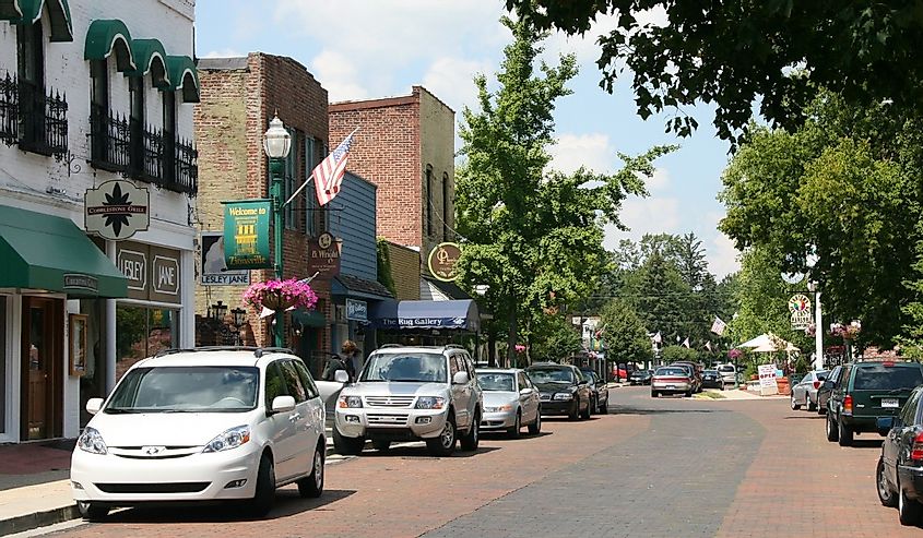 Zionville street. Image credit Huy Williams via Wikimedia Commons.