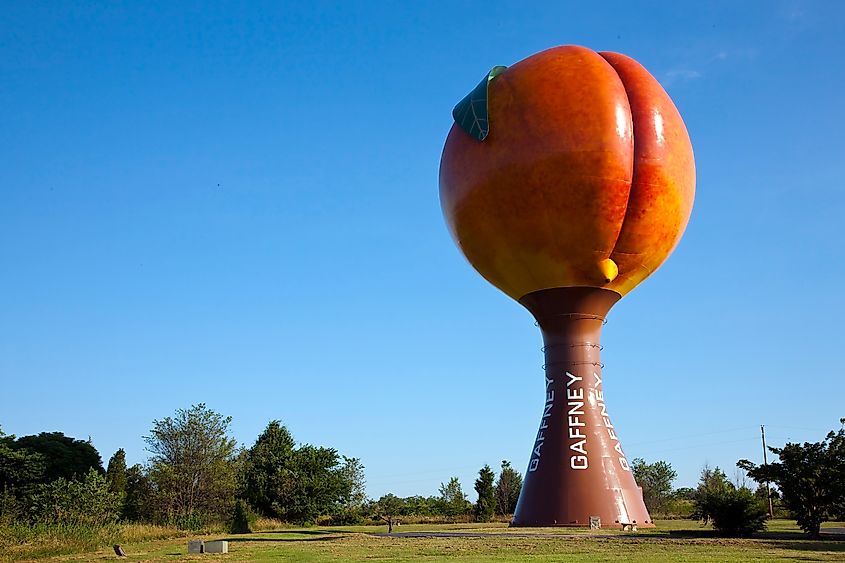 The Peachoid in Gaffney, South Carolina.