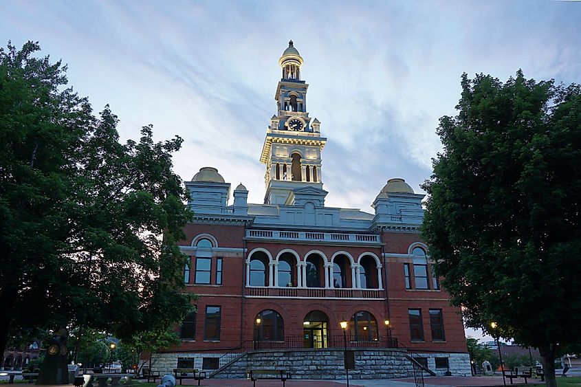 Sevier County Courthouse in Sevierville, Tennessee. 