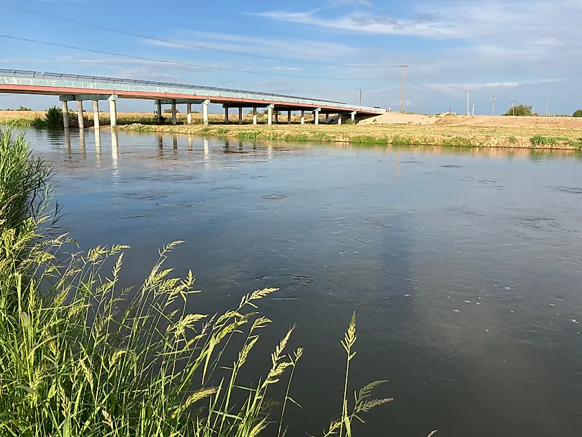 The Rio Grande in Anthony, Texas