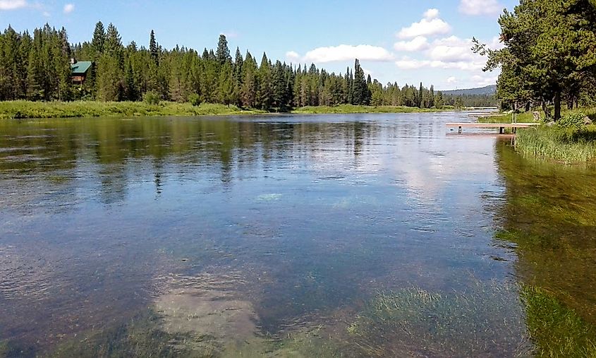 The Snake River in Island Park, Idaho, a few miles above Mack's Inn.