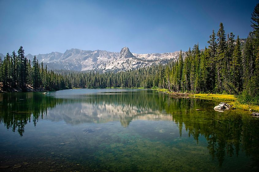 Horseshoe Lake, Mammoth Lakes, California in summer.