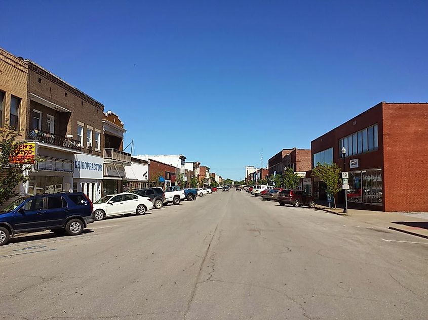 Downtown Moberly, Missouri.