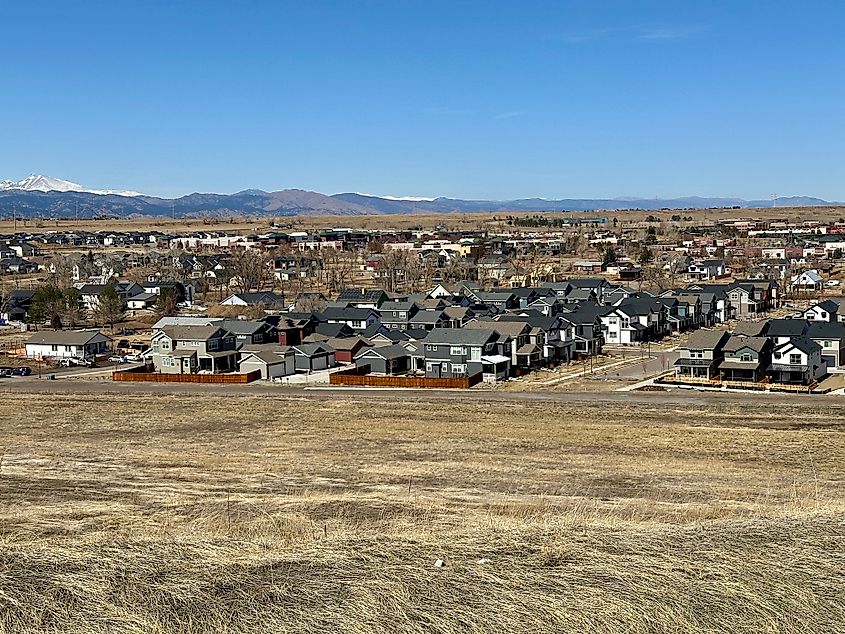 The downtown neighborhoods of Superior, Colorado. Editorial credit: Rachel Rose Boucher / Shutterstock.com