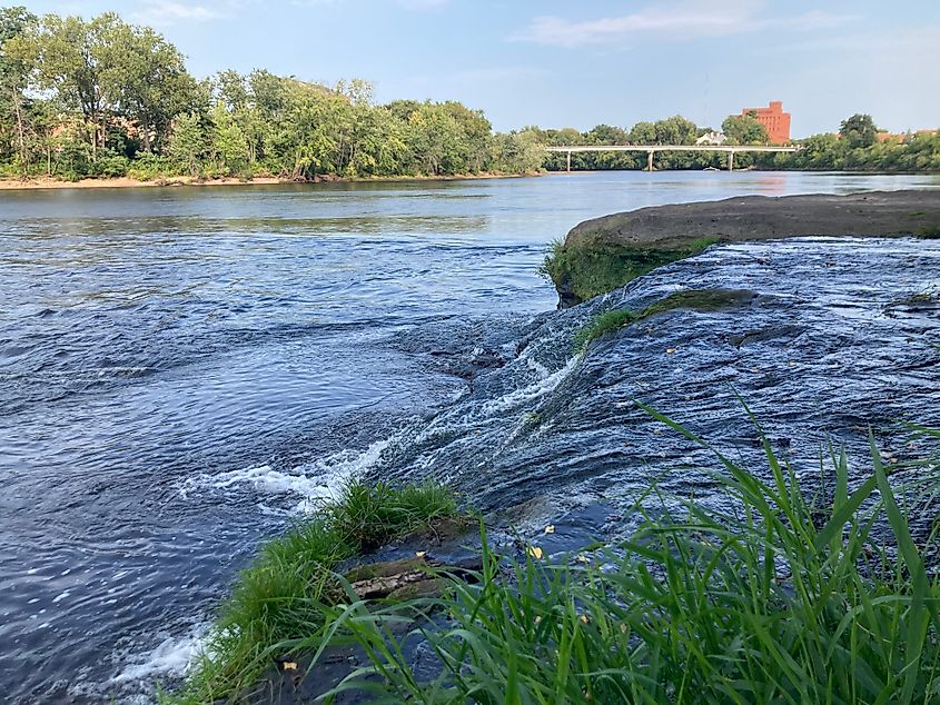 The Chippewa River in Eau Claire, Wisconsin.