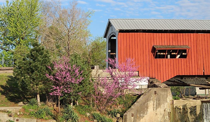 The Bridgeton Covered Bridge, Indiana.