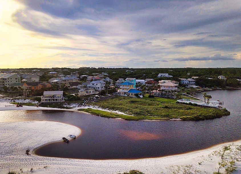 The coastal community of Seagrove, Florida
