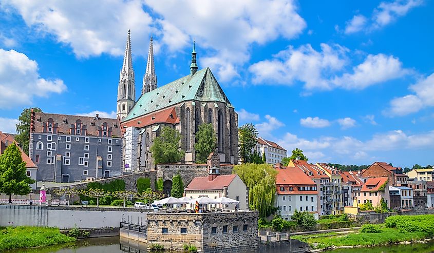 Buildings in city center of Gorlitz, Germany