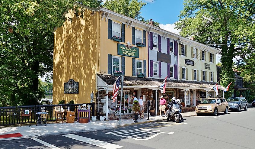 The charming historic town of Lambertville. 