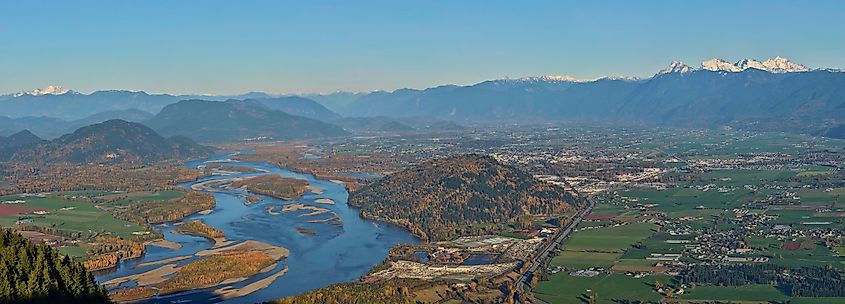 Fraser River valley viewed from Sumas Mountain The Cosmonaut, CC BY-SA 2.5 CA, via Wikimedia Commons