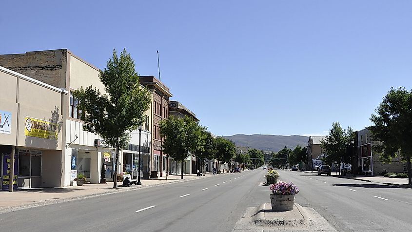 View of downtown Montpelier in Idaho.