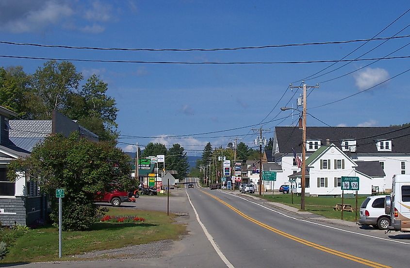 Main Street in Errol, New Hampshire
