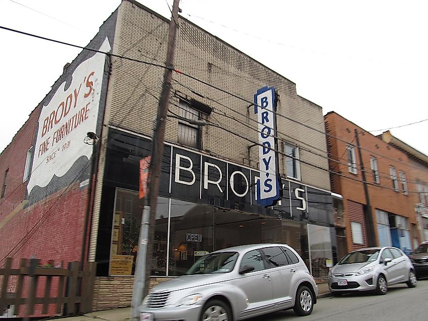 Downtown Canonsburg, Pennsylvania.