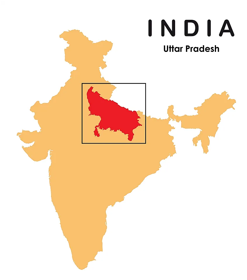 Uttar Pradesh map