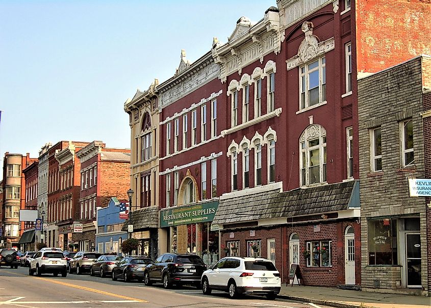 A block of West Main Street in downtown Johnstown.