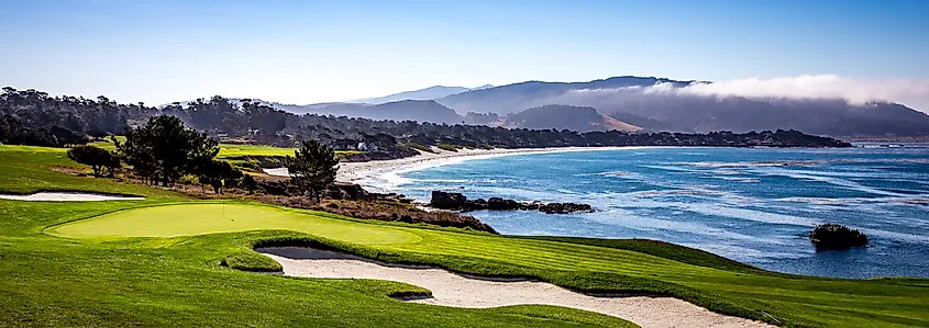 Pebble Beach Golf Course in California.