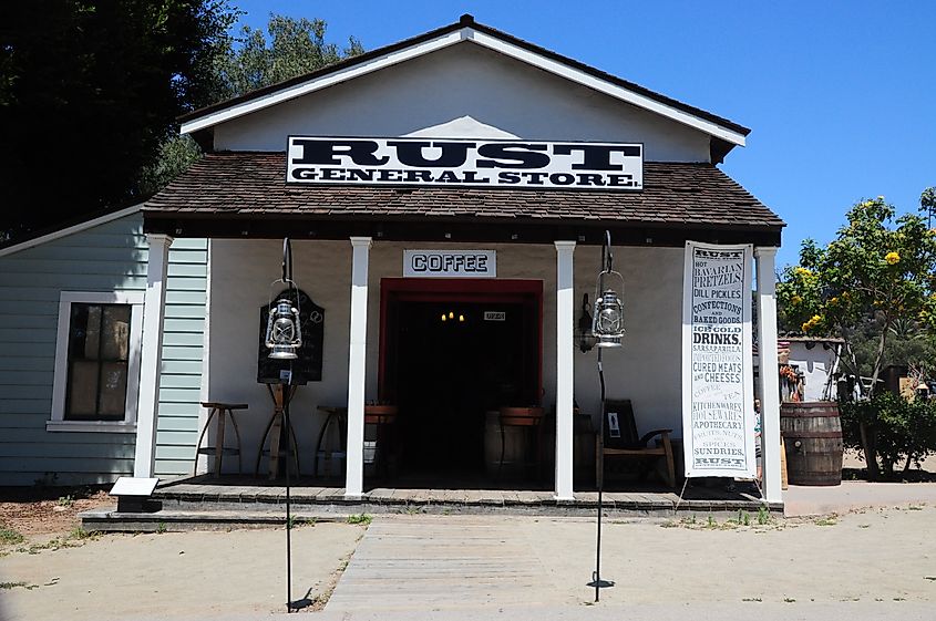 View of the Rust General Store in San Diego.