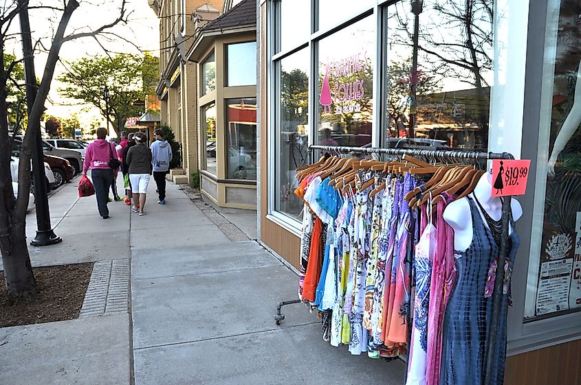 Michigan Municipal LeagueFollow Shopping District in Downtown Frankfort Photo by Michigan Municipal League, via Flickr