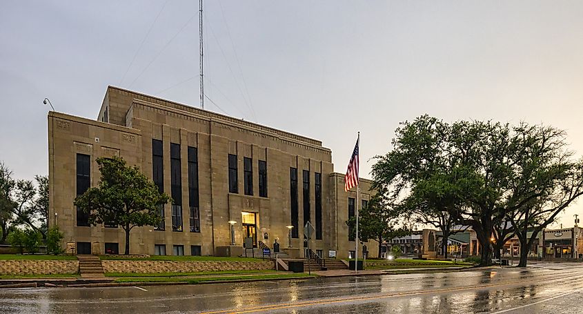 The Van Zandt County Courthouse in Canton