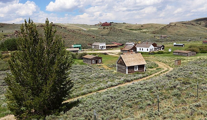 South Pass City, State Historic Site, former gold mining town Wyoming.