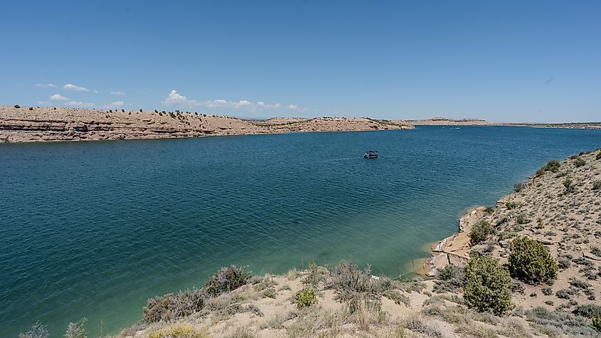 High-resolution photo of Strawberry Reservoir in Utah.