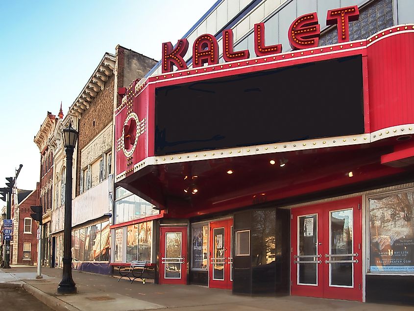 The Kallet Theater and Conference Center in downtown Clayton, New York
