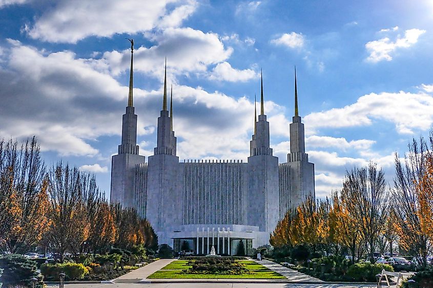 The Church of Jesus Christ of Latter-day Saints, in Kensington , Maryland across the beltway