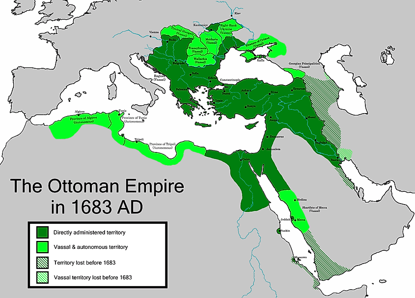 Ottoman Empire in 1683.