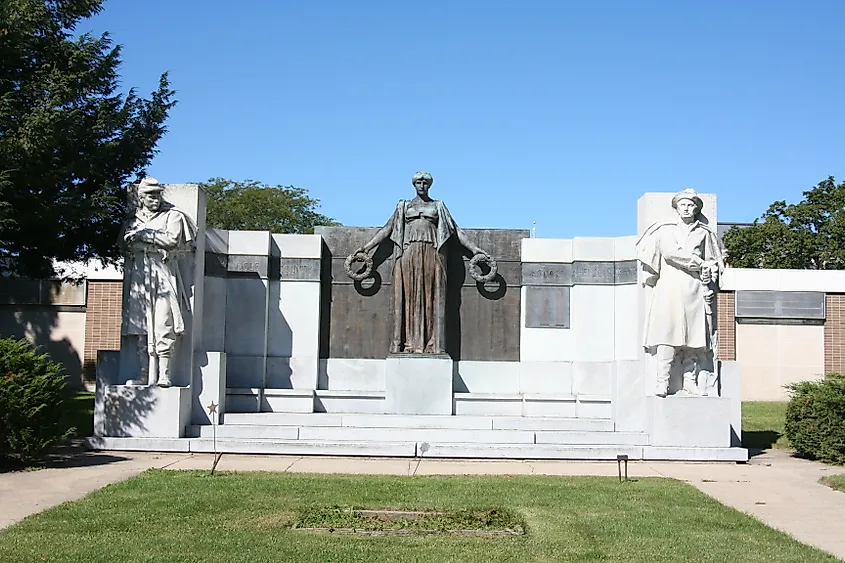The Soldiers' Monument in Oregon, Illinois.