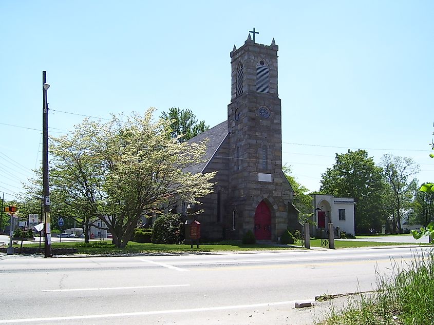 A church in Greenville, Rhode Island.