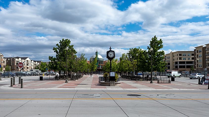 Plaza on Victorian Avenue in Victorian Square in Sparks, Nevada