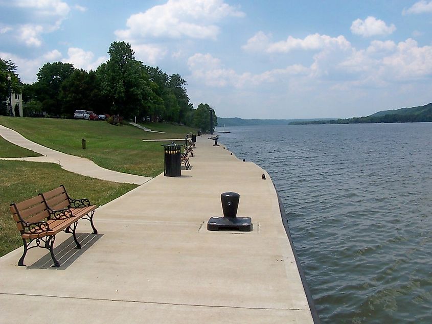 O'Neill Landing along the Ohio River in Augusta, Kentucky