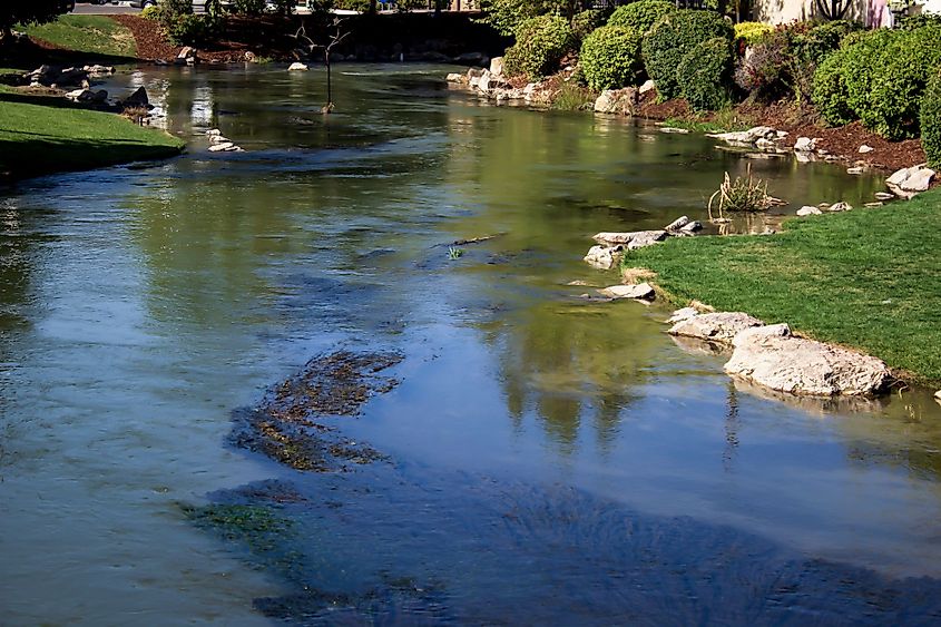 Indian Creek in downtown Caldwell, Idaho