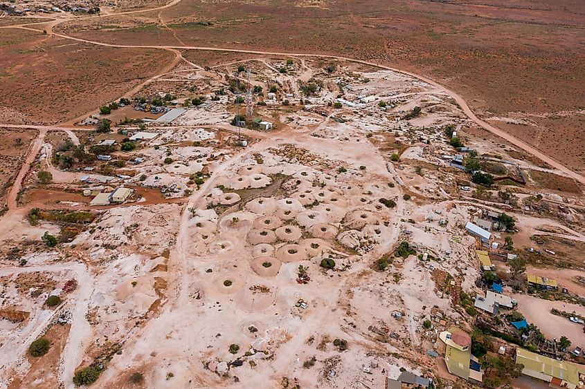 The outback opal mining town of White Cliffs, New South Wales, Australia.