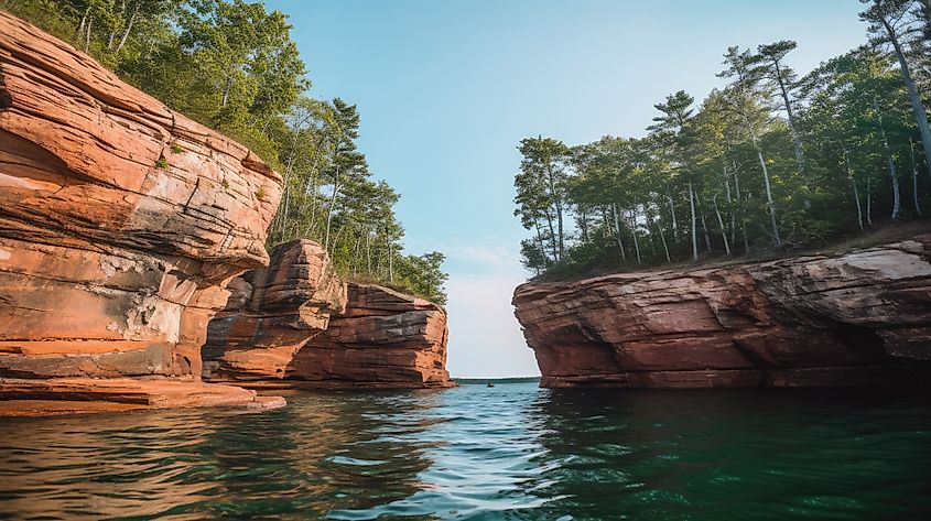 The Apostle Islands National Lakeshore is one of the many scenic destinations along the Lake Superior Circle Tour.