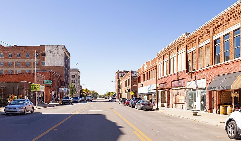 The old business district on Main Street, Pawhuska, Oklahoma