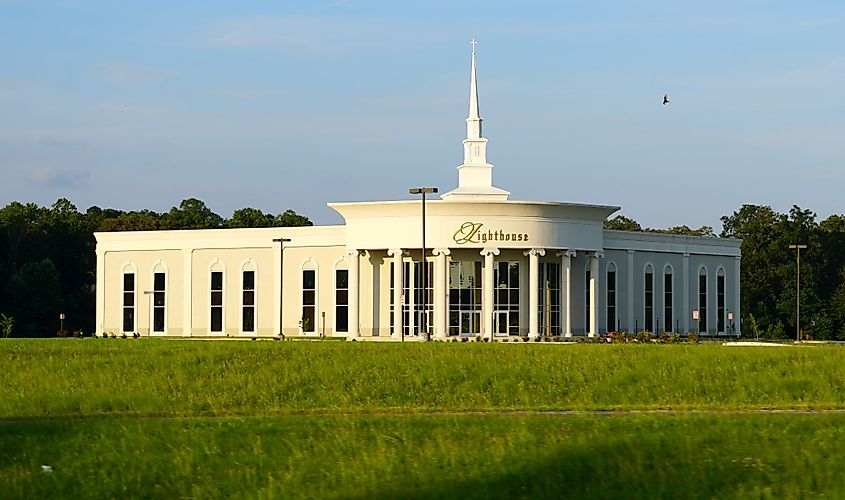 The Lighthouse Church off Route 1 in Milford, Delaware