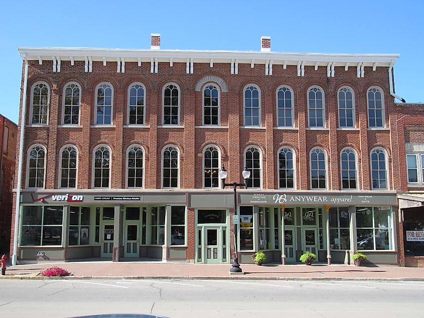 Union Block building in Mount Pleasant, Iowa.