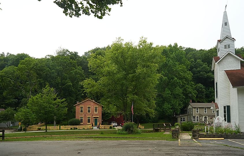 The village of Elsah, Illinois.