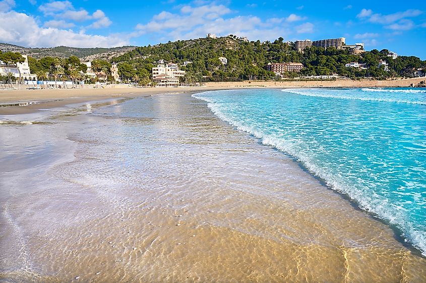 The beach town of Benicàssim, Castellón, Spain.