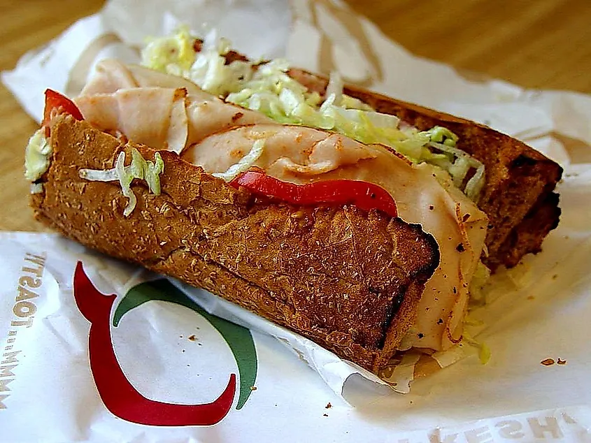 Quiznos sandwiches are packed with calories