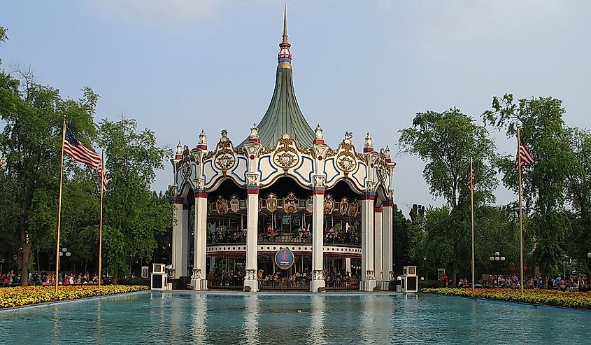 Columbia Carousel at Six Flags Great America.